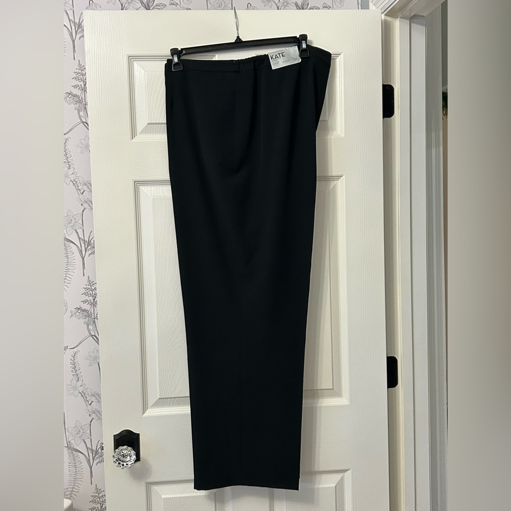 Kasper Kate classic fit Black lined dress pants 22W NWT